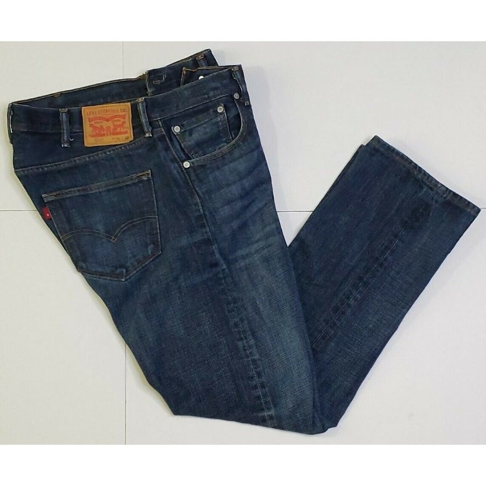 Levi's 501 Red Tab Button Fly Jeans 38x32 Mens EUC